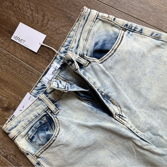 NWT Vervet high-rise skinny frayed jeans - Picture 2 of 4